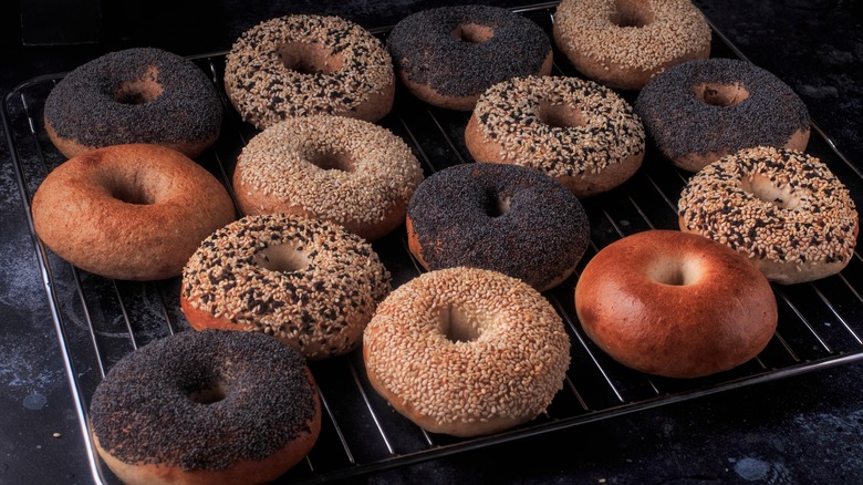 Tray of Bagels 