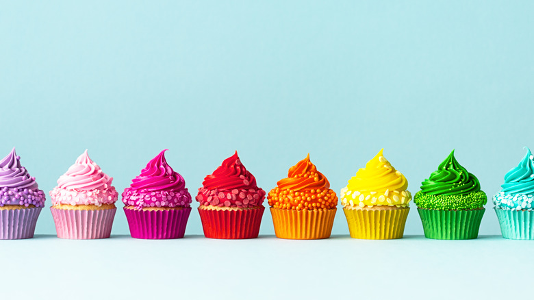 Row of Cupcakes 