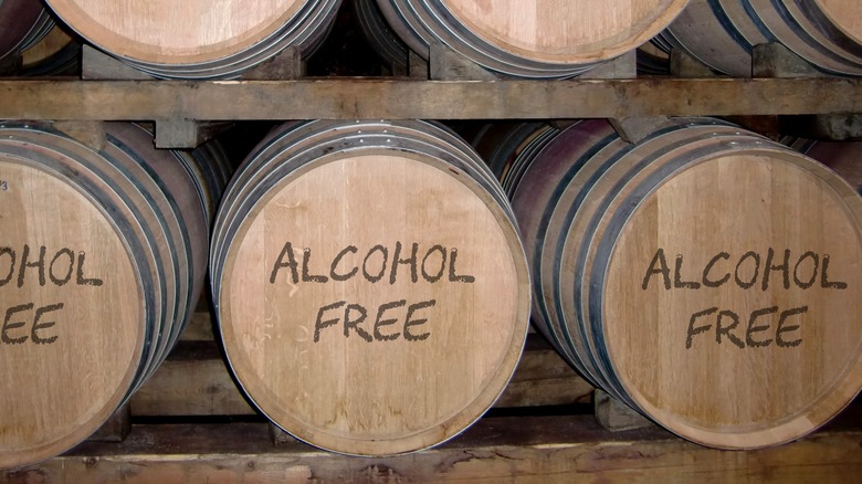 alcohol-free bourbon barrels