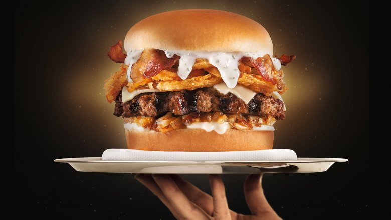 Carl Jr.'s Bacon Truffle Burger & Bacon Truffle Cheese Fries