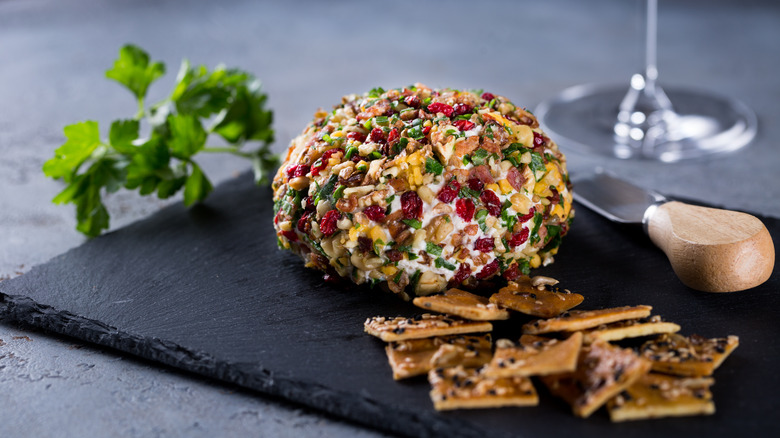 cheese ball with nuts 