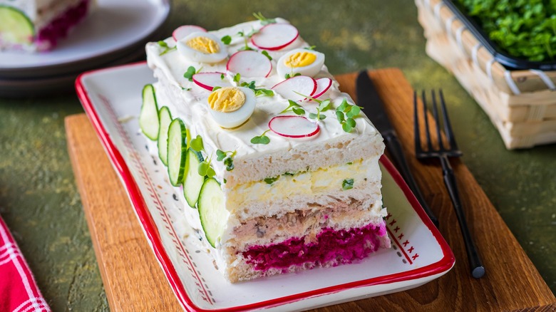 layered cake loaf