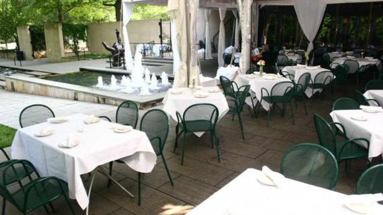 Outdoor courtyard at Gertrude's