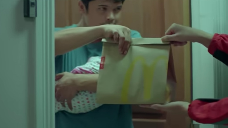 Still from McDonald's delivery commercial