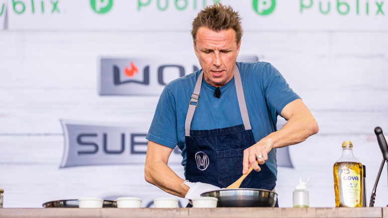 Marc Murphy cooking at South Beach Wine and Food Festival