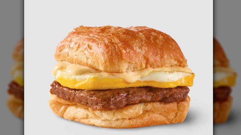 Sausage, Egg, and Swiss Croissant