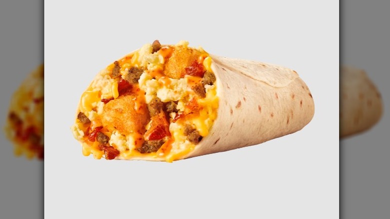 Ultimate Meat & Cheese Breakfast Burrito