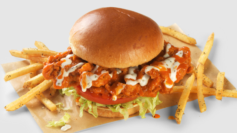 Buffalo Wild Wings buffalo ranch chicken sandwich