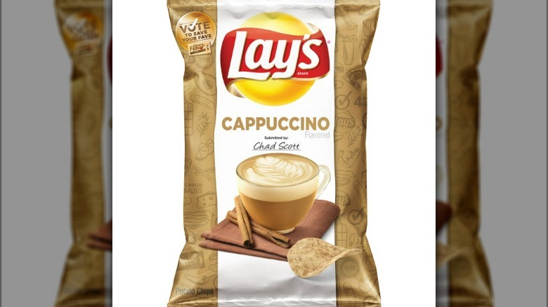 lay's cappuccino potato chips bag