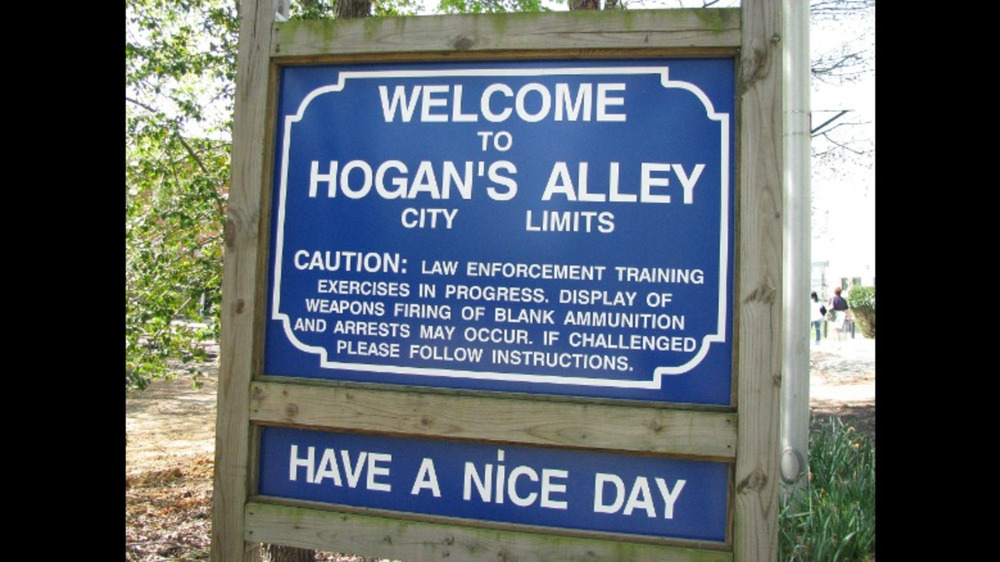 Sign outside Hogan's Alley