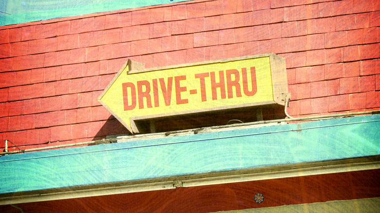Vintage drive-thru sign