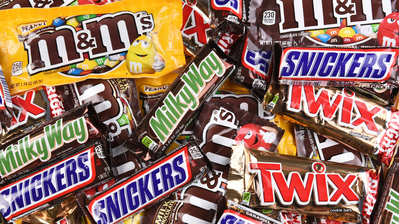 a selection of Mars candies