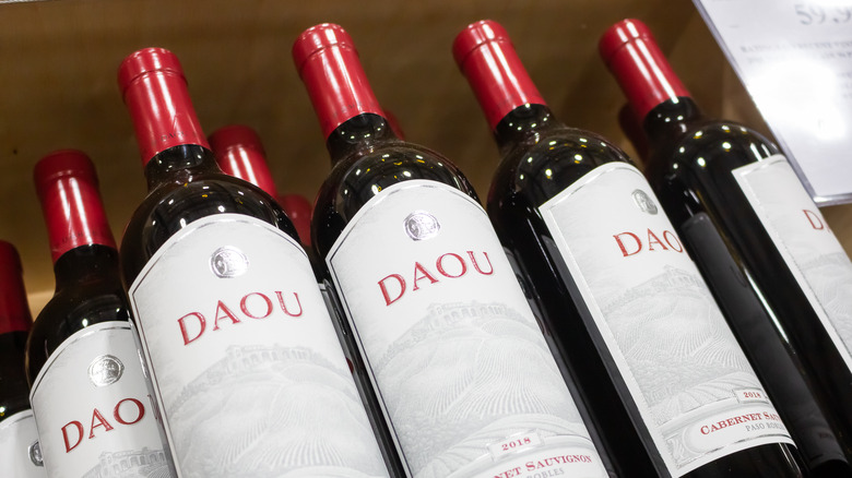 bottles of Daou cabernet sauvignon