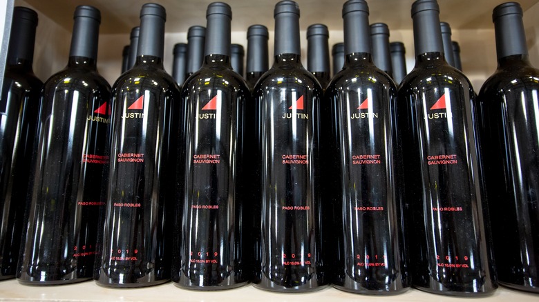 Justin cabernet sauvignon bottles