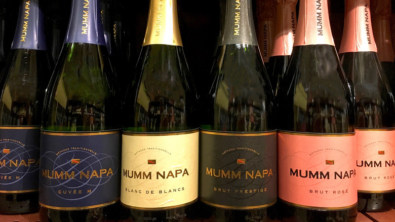 Mumm Napa wine display