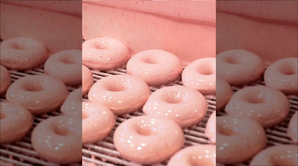 Krispy Kreme limited-time Strawberry Glazed doughnuts