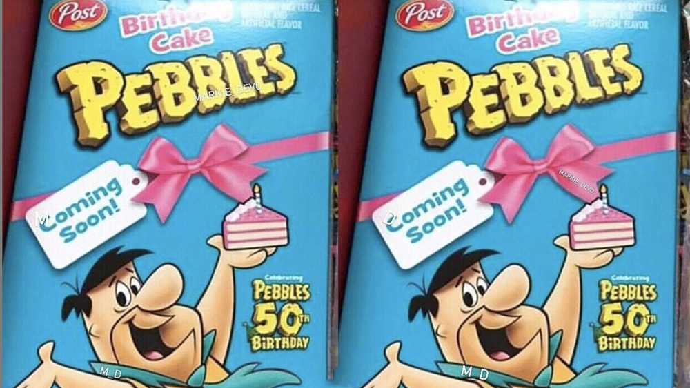 Birthday Cake Pebble breakfast cereal 2021