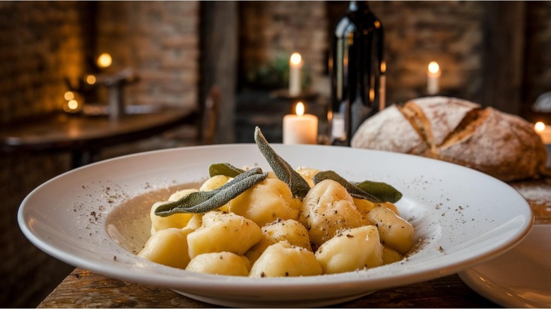 Plate of gnocchi