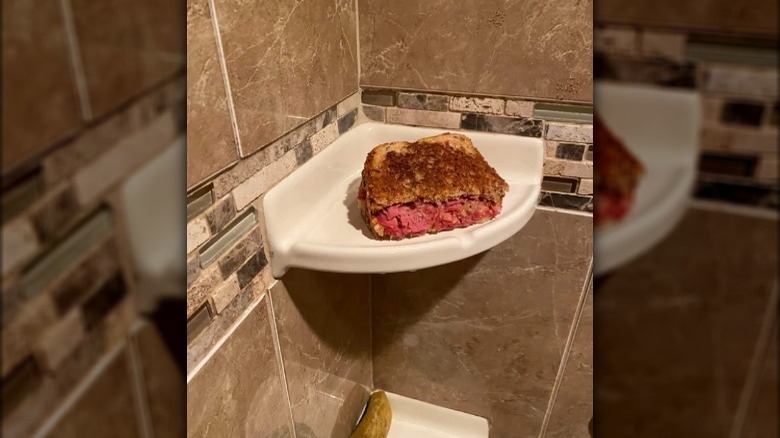 The infamous "shower reuben"