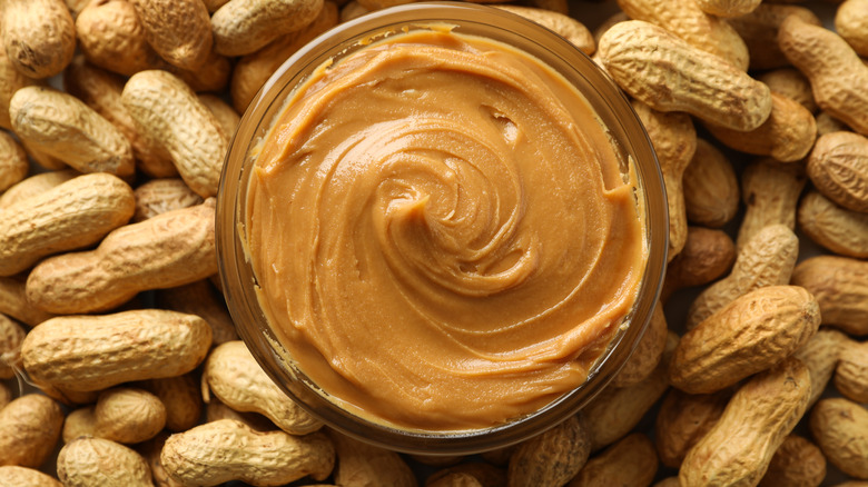 Peanut butter and peanuts