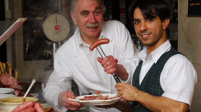 pepi meat platter with beer