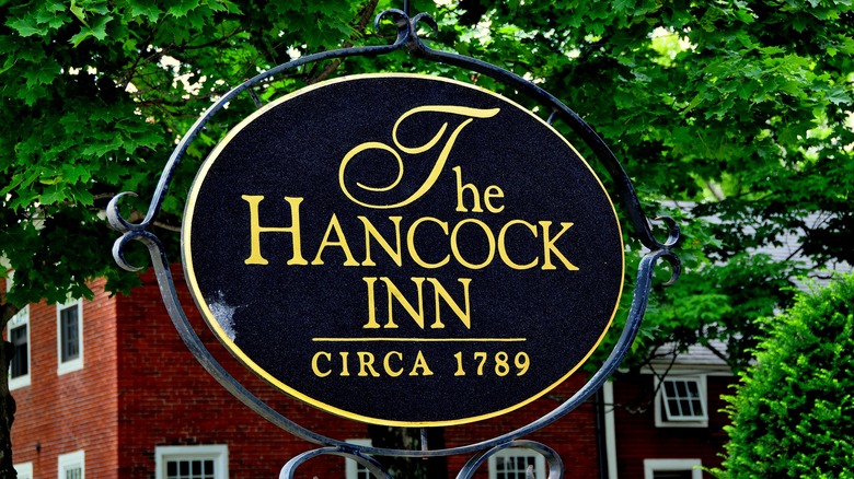 Hancock Inn sign