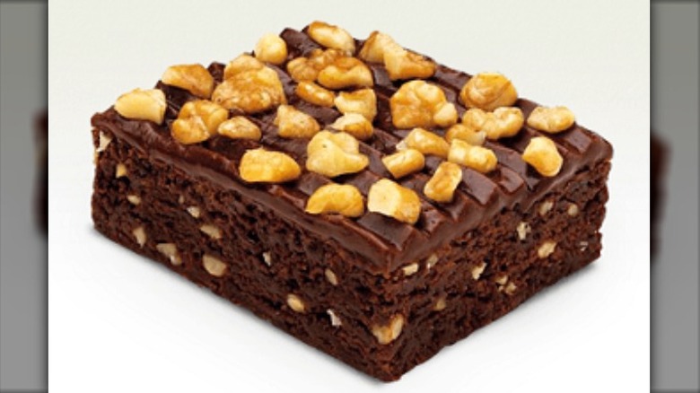 Chick-fil-A frosted brownie with walnuts