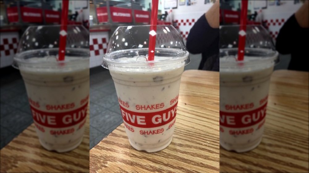 Five Guys Bacon milkshake