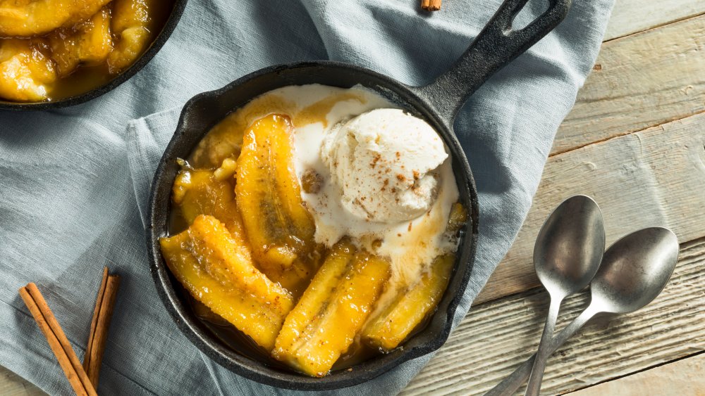 skillet bananas foster