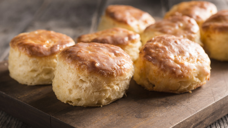 Golden brown biscuits