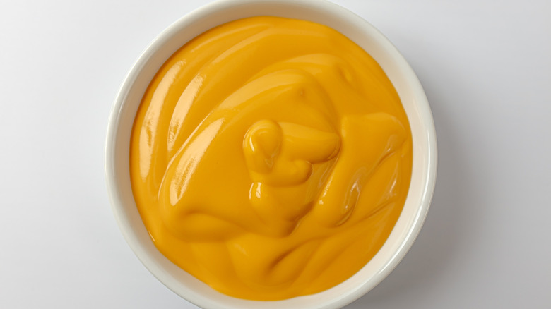 nacho cheese sauce in bowl