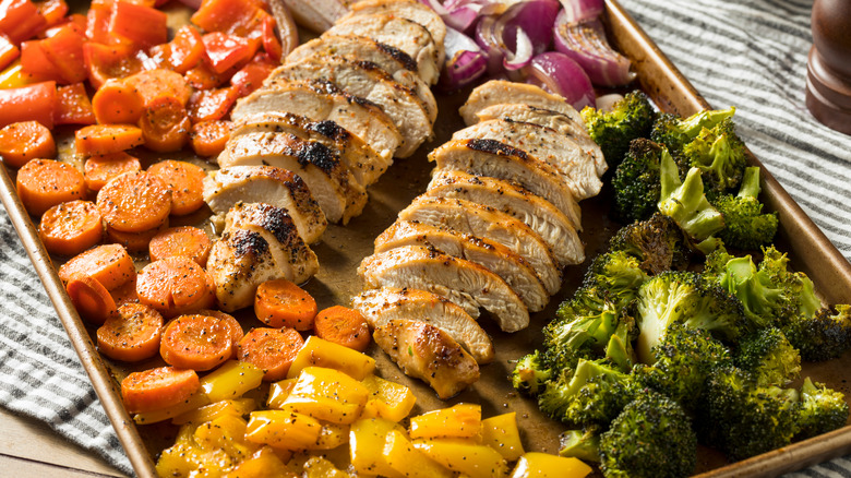 Sheet pan chicken with vegetables