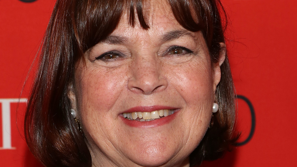 Ina Garten in pearl earrings