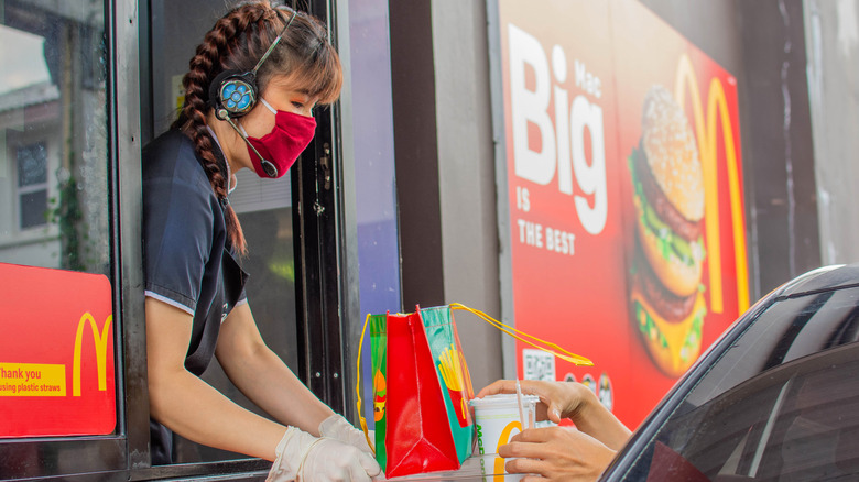 McDonald's drive-thru worker