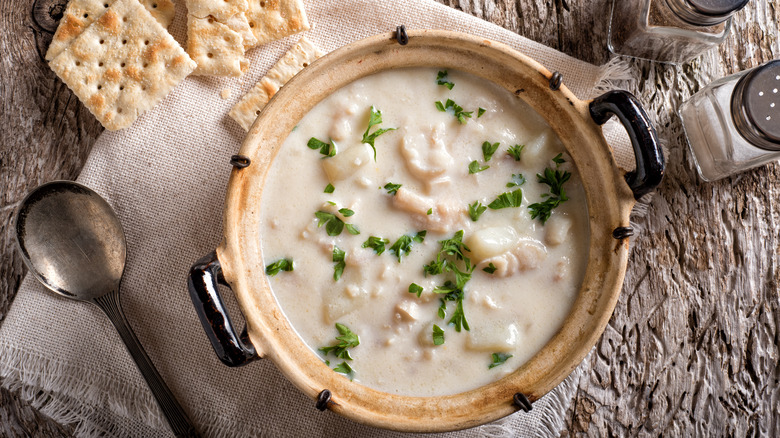 white fish chowder