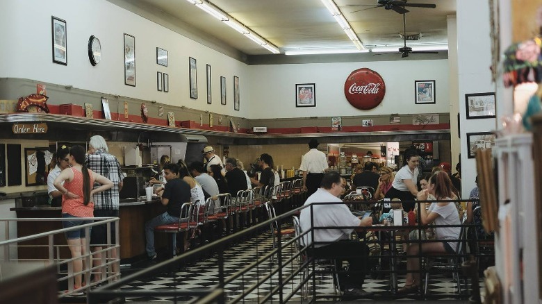 Woolworth's lunch counter in Bakersfield