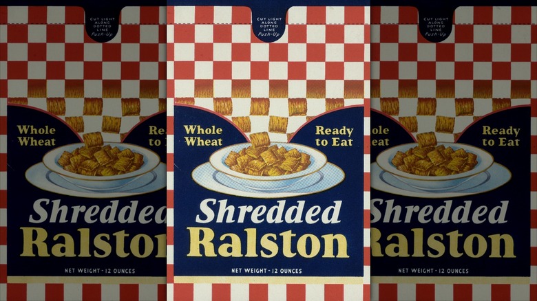 1936 Shredded Ralston cereal box