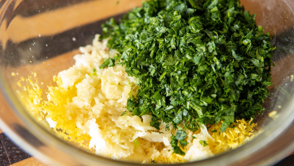 gremolata lemon zest parsley