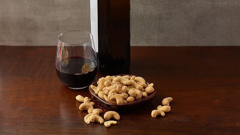 Bowl of seasoned cashews