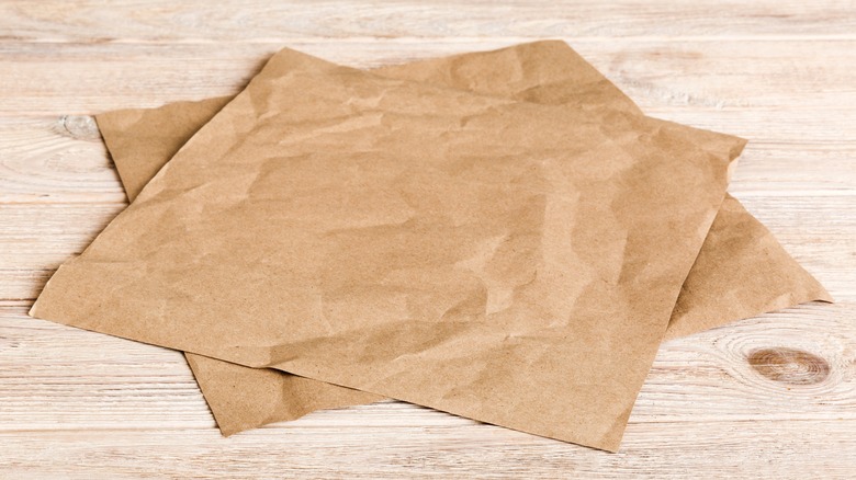 Two sheets of parchment paper