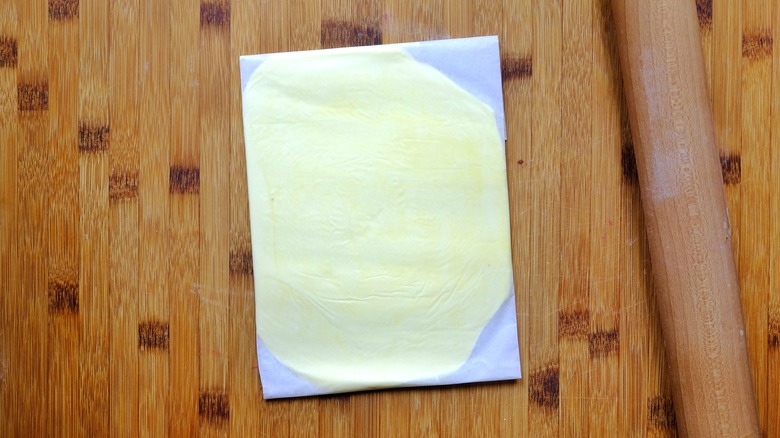 Butter in parchment paper