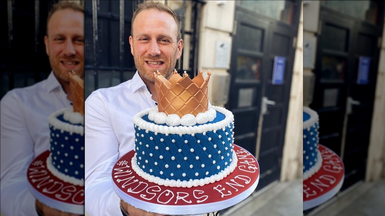 Steven Carter-Bailey with cake 