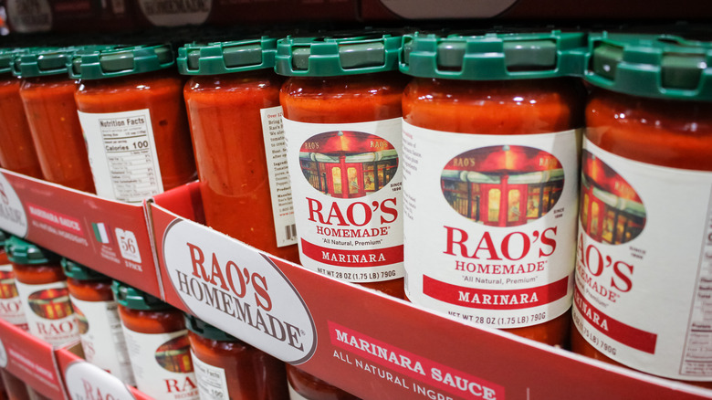 Jars of Rao's marinara sauce