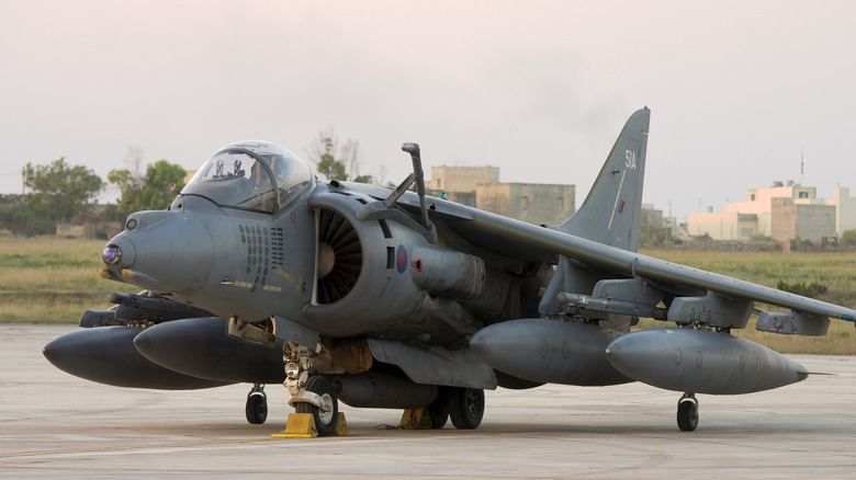 Harrier fighter jet