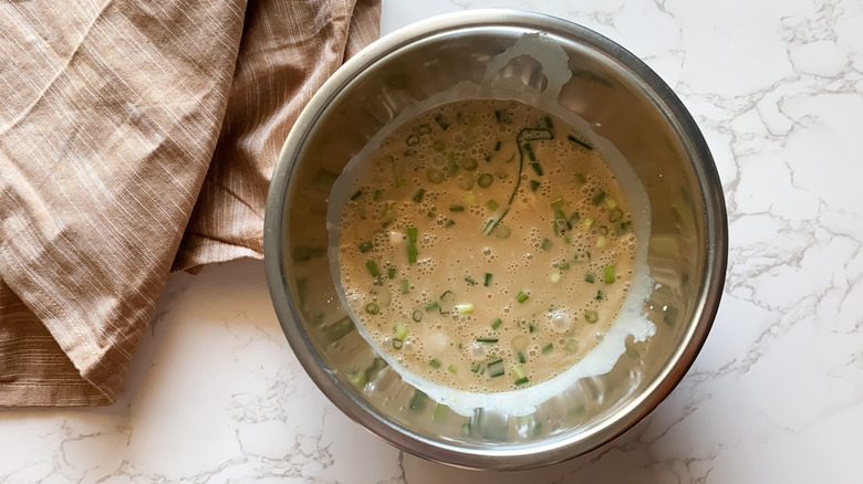 The marinade in a bowl