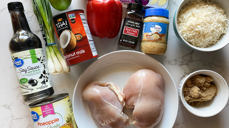 ingredients for chicken skewers