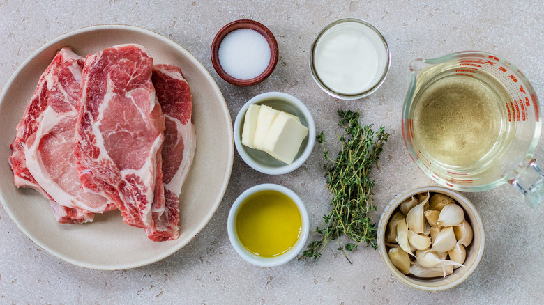 ingredients for pork chop dish