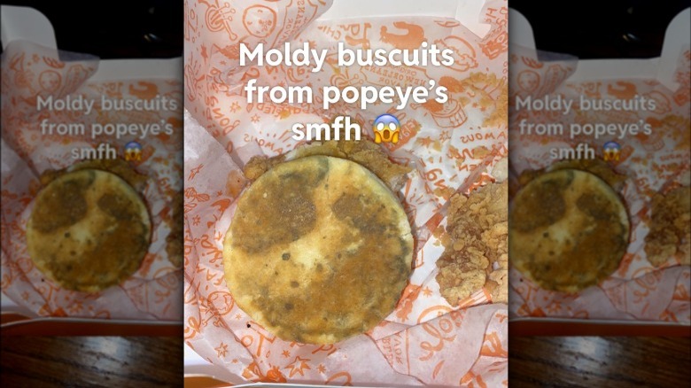 Crusty Popeyes biscuit