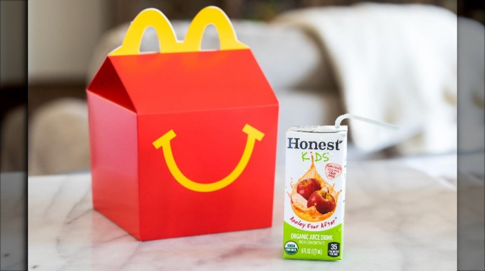 McDonald's Happy Meal with apple juice