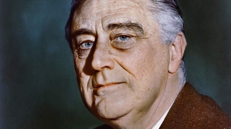 Franklin Delano Roosevelt not smiling